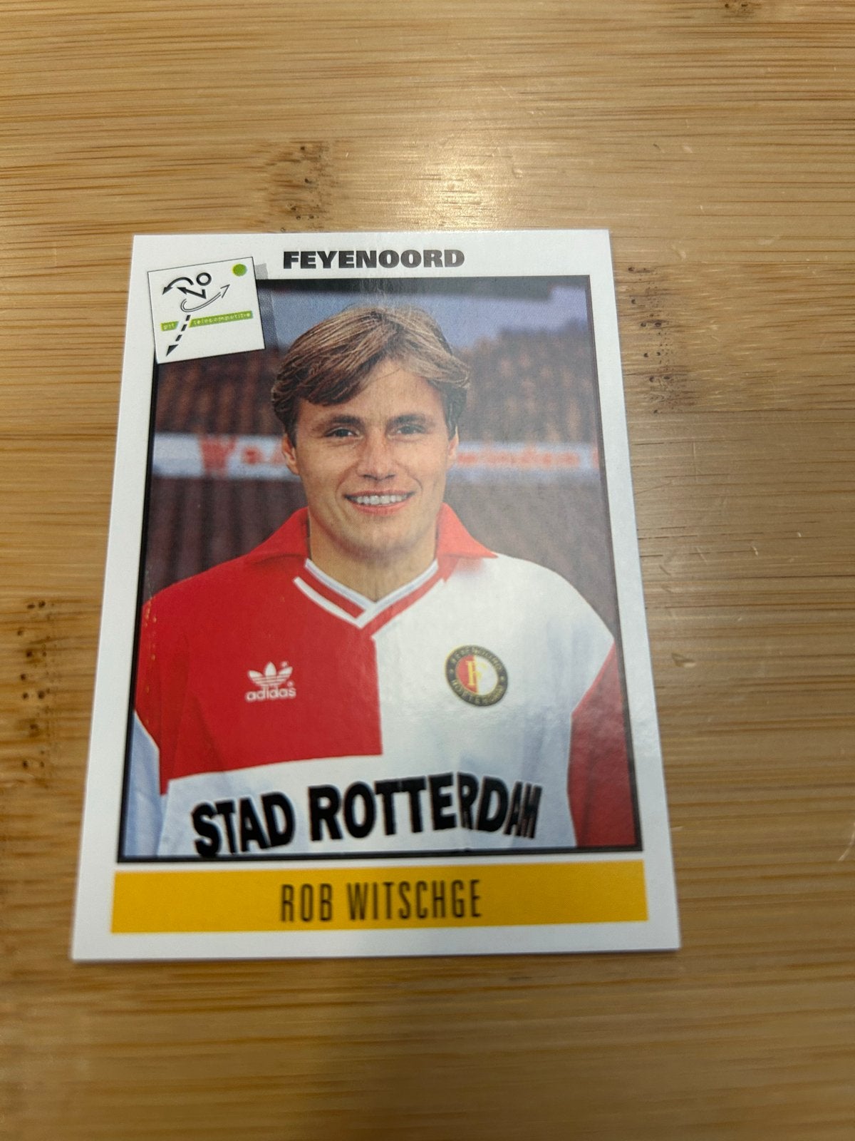 Panini Voetbal '94 Sticker Rob Witschge Feyenoord, Ophalen of Verzenden, Zo goed als nieuw, Sport