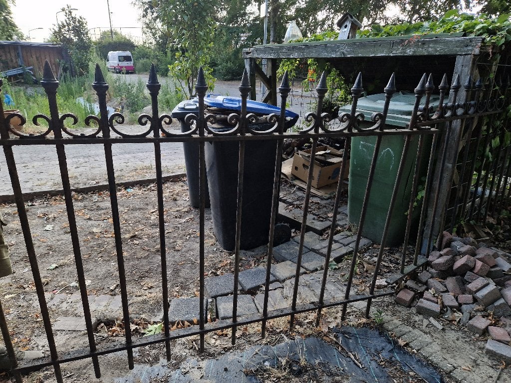 Antiek hekwerk, Tuin en Terras, Ophalen, Gebruikt, IJzer, Sierhekwerk