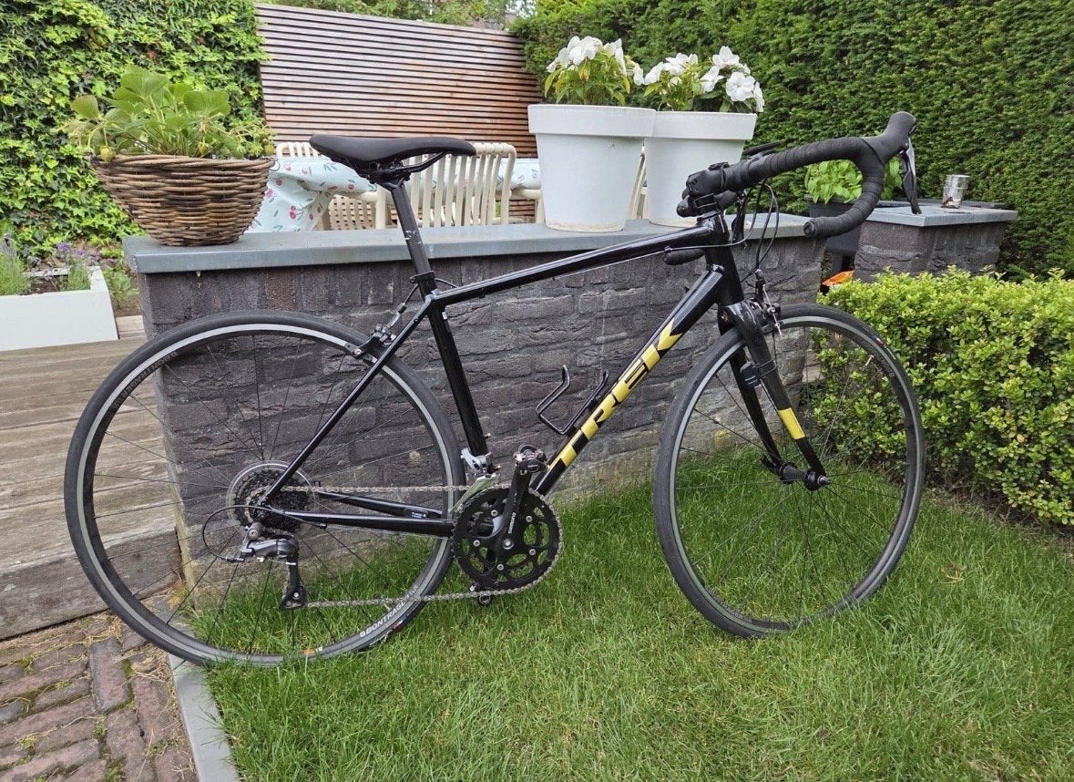 Trek racefiets - Zo goed als nieuw, Fietsen en Brommers, 28 inch, Velgrem, Zo goed als nieuw, Meer dan 20 versnellingen
