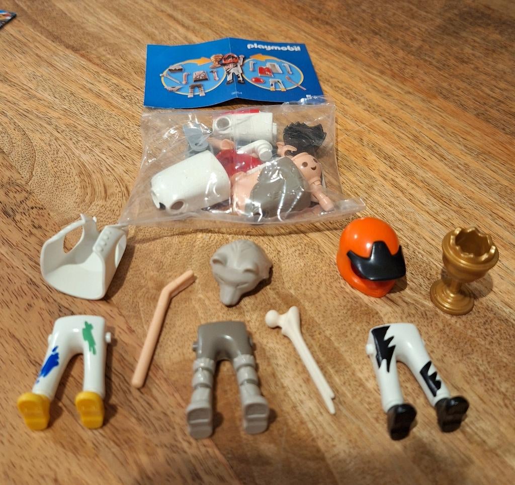 Playmobil Set 9854 - Holbewoner, Schilder, Coureur, Kinderen en Baby's, Speelgoed | Playmobil, Ophalen of Verzenden, Nieuw