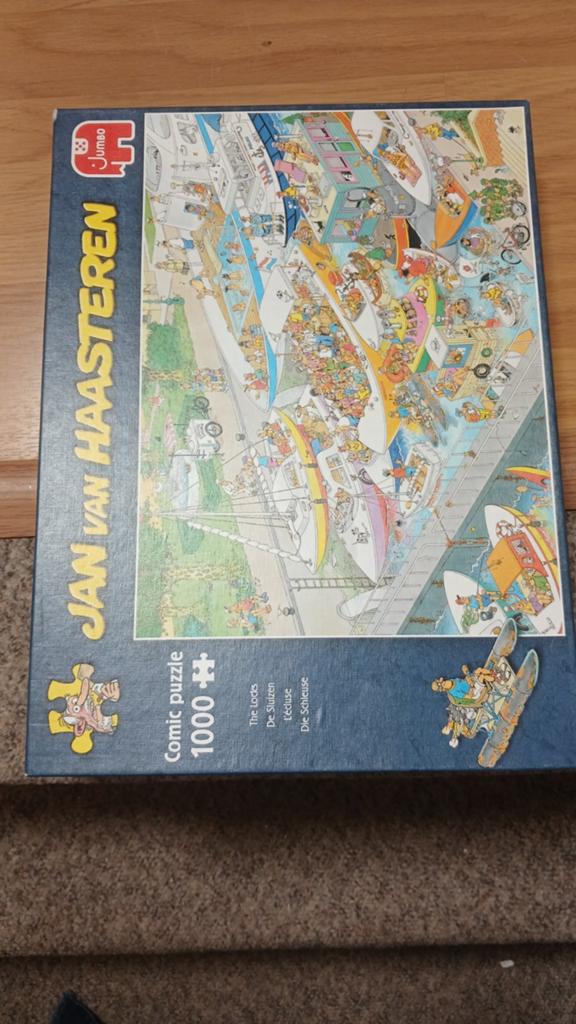 Van Haasteren puzzel De Sluizen, Ophalen of Verzenden, 500 t/m 1500 stukjes, Zo goed als nieuw