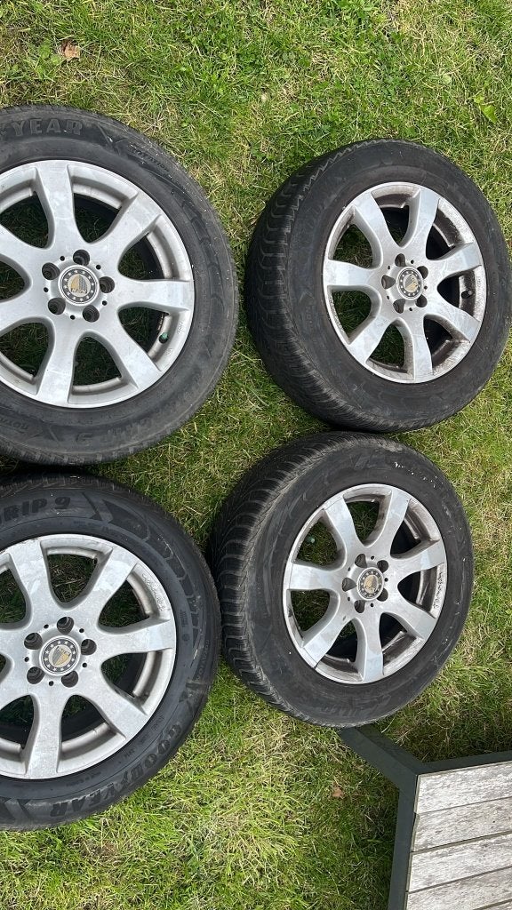 4x Platin aluminium velgen 15 inch met winterbanden, Auto-onderdelen, Ophalen, Gebruikt, 15 inch, Velg(en)