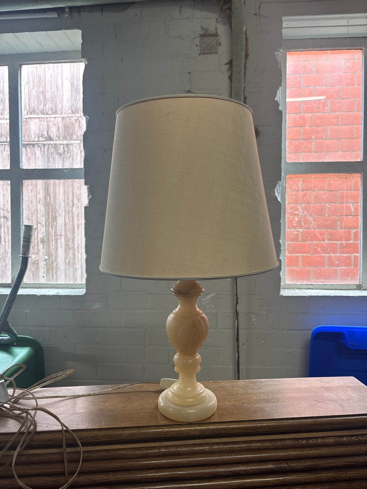 Vintage marmeren tafellamp – klassiek model, Ophalen