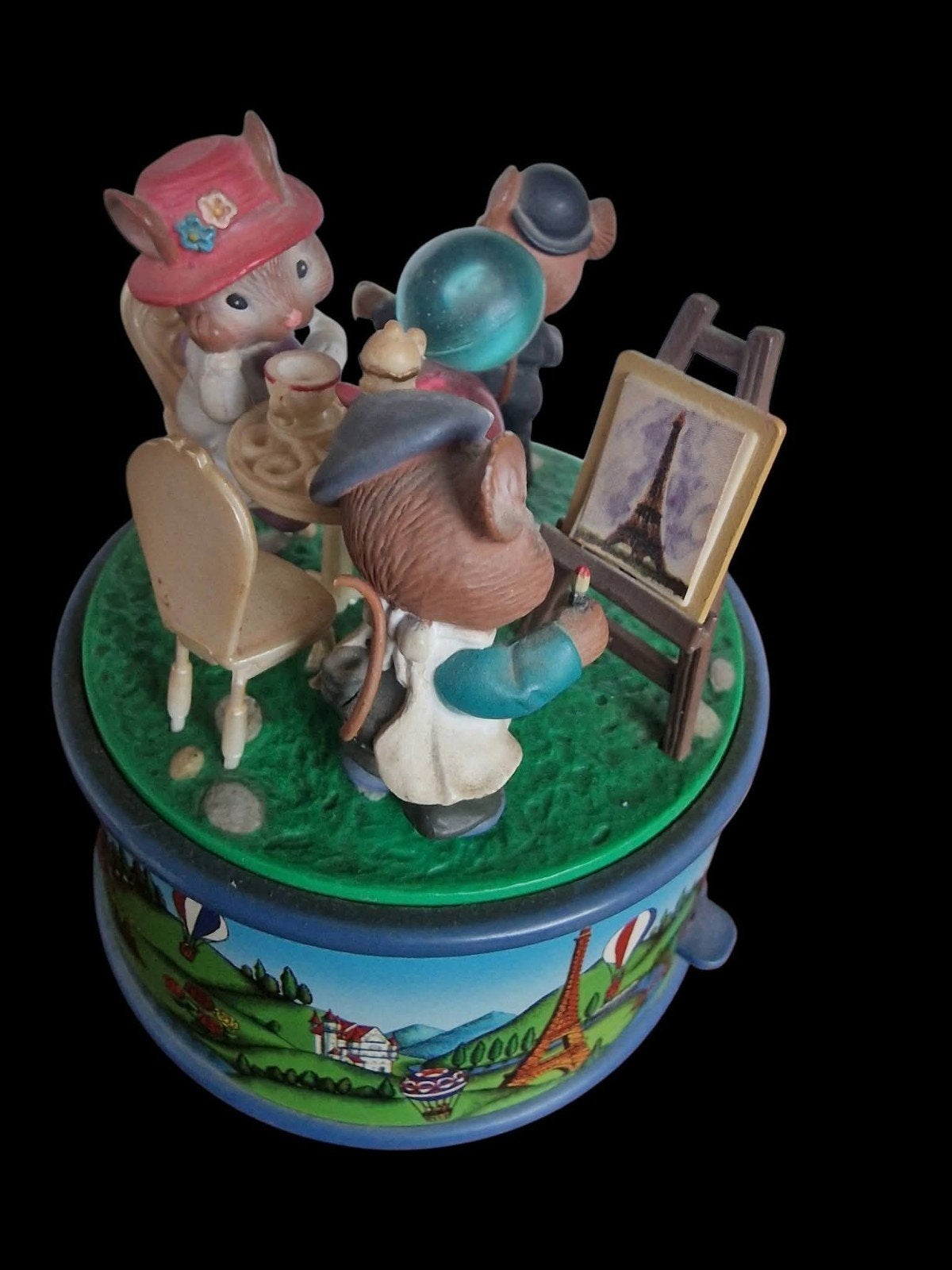 Enesco Muziekdoos "Vive La France, I Love Paris" 1995, Ophalen of Verzenden