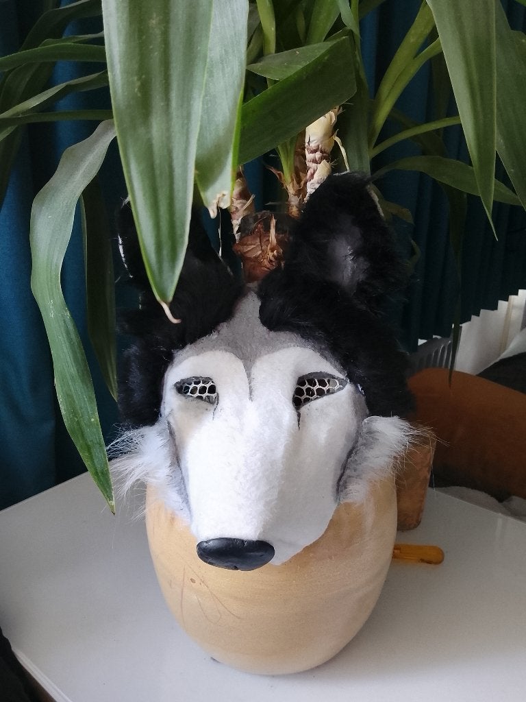 Therian mask wolf removable tounge, Ophalen of Verzenden, Gebruikt, Overige typen