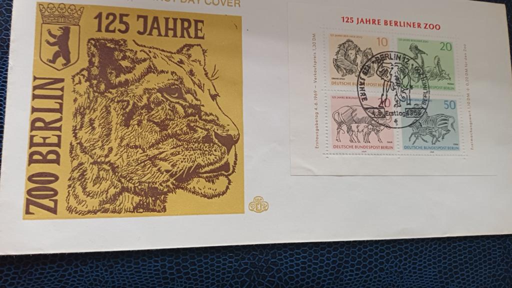 Duitsland/ Berlin, 1969, Zoo Berlin, Ophalen of Verzenden, BRD, Gestempeld