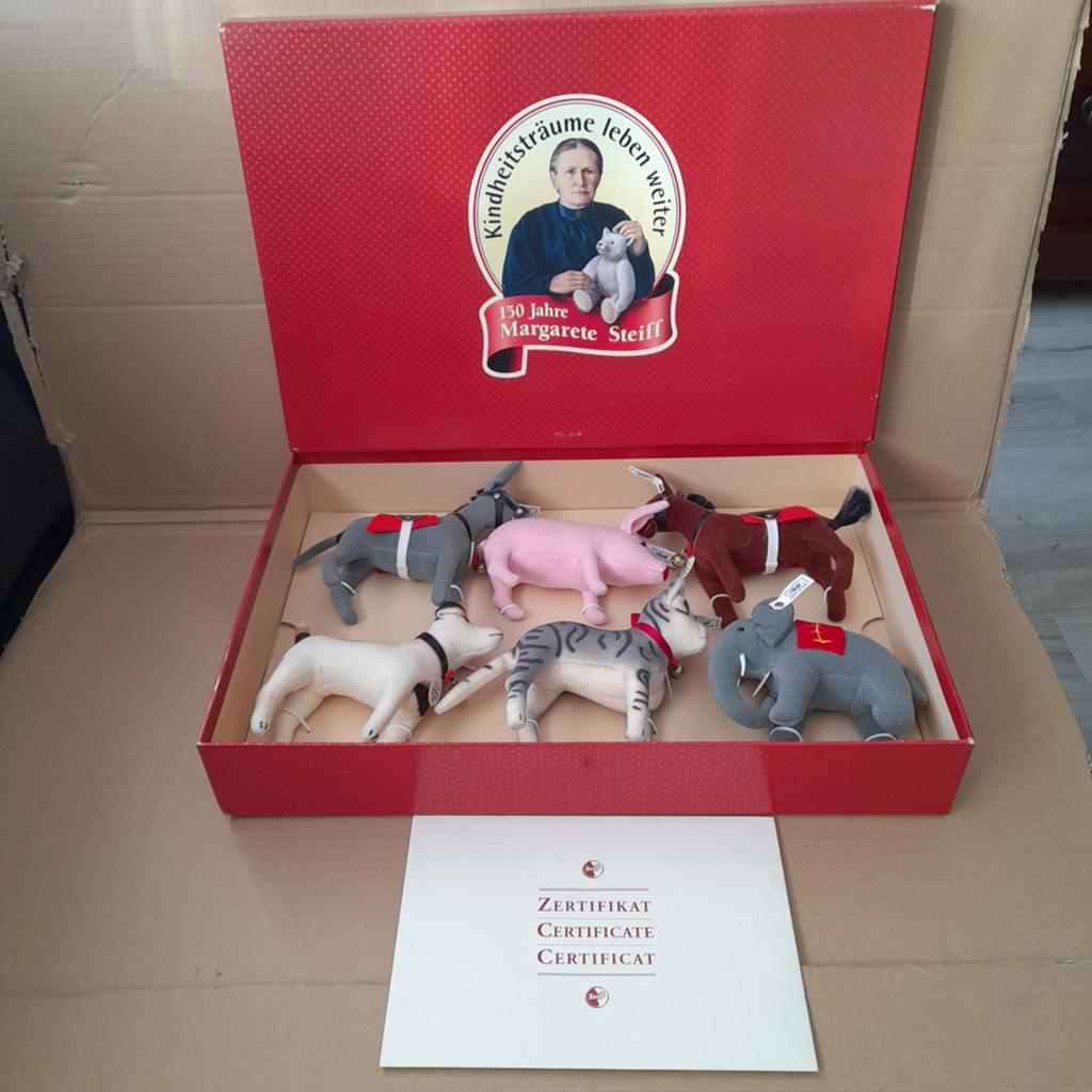 150 jaar jubileumset Margarete Steiff, Verzamelen, Poppen, Zo goed als nieuw, Ophalen of Verzenden
