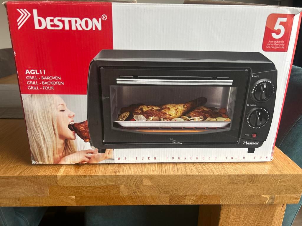 Bestron AGLLI 11 Grill Oven - Compacte Bakoven met Grillfunc, Minder dan 45 cm, Gebruikt, Ophalen of Verzenden, Oven met grill