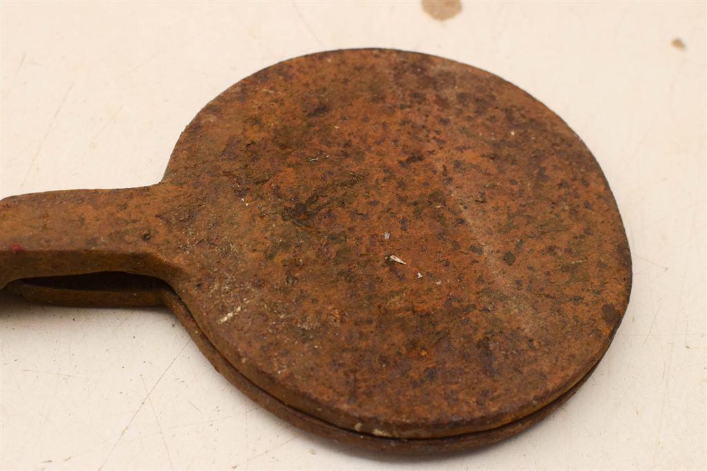 Gietijzeren wafelijzer 48405, Ophalen of Verzenden, Gebruikt