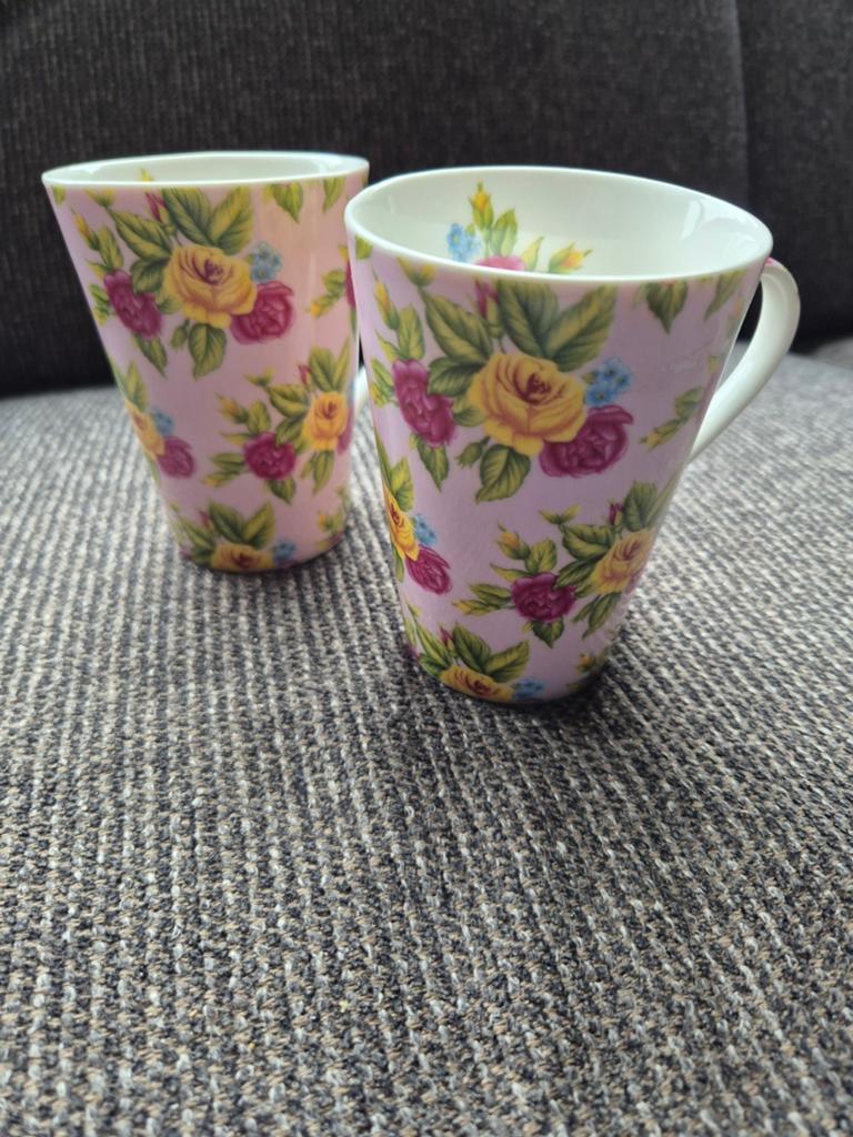 Set van 2 Balmoral Castle mokken met rozenprint, Ophalen of Verzenden