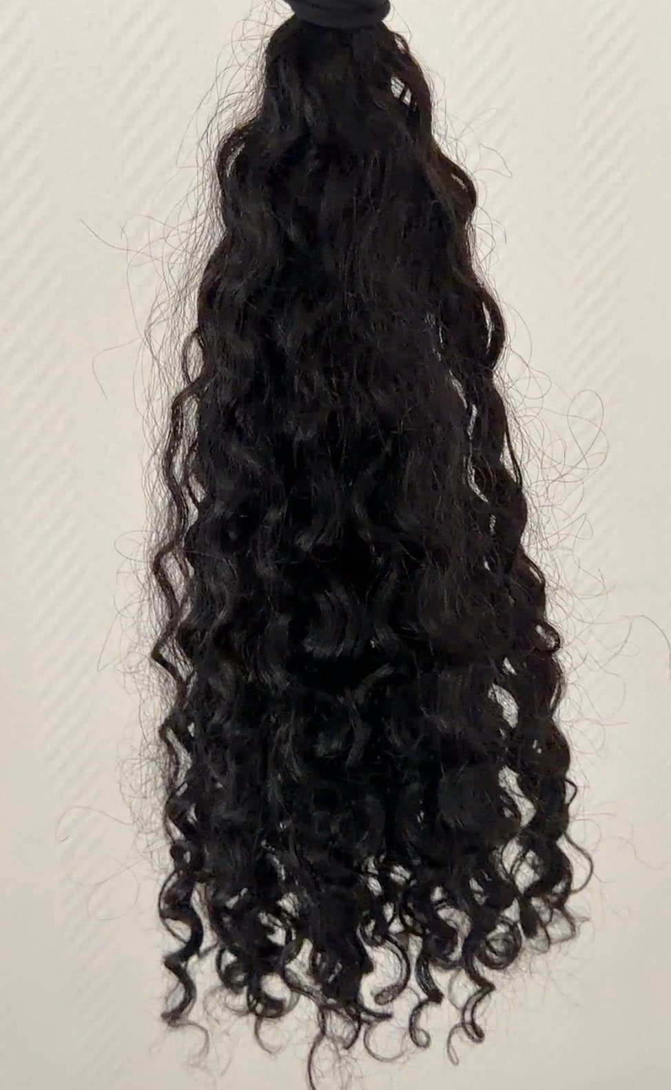 Caribbean Curls 18 inch real, Ophalen of Verzenden, Zo goed als nieuw, Pruik of Haarverlenging