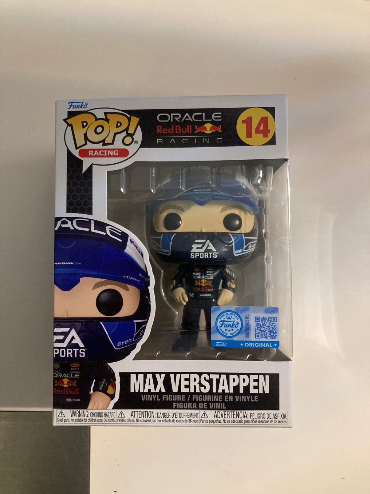 Max Verstappen funko pop 14 gp usa, Ophalen of Verzenden, Nieuw, Formule 1