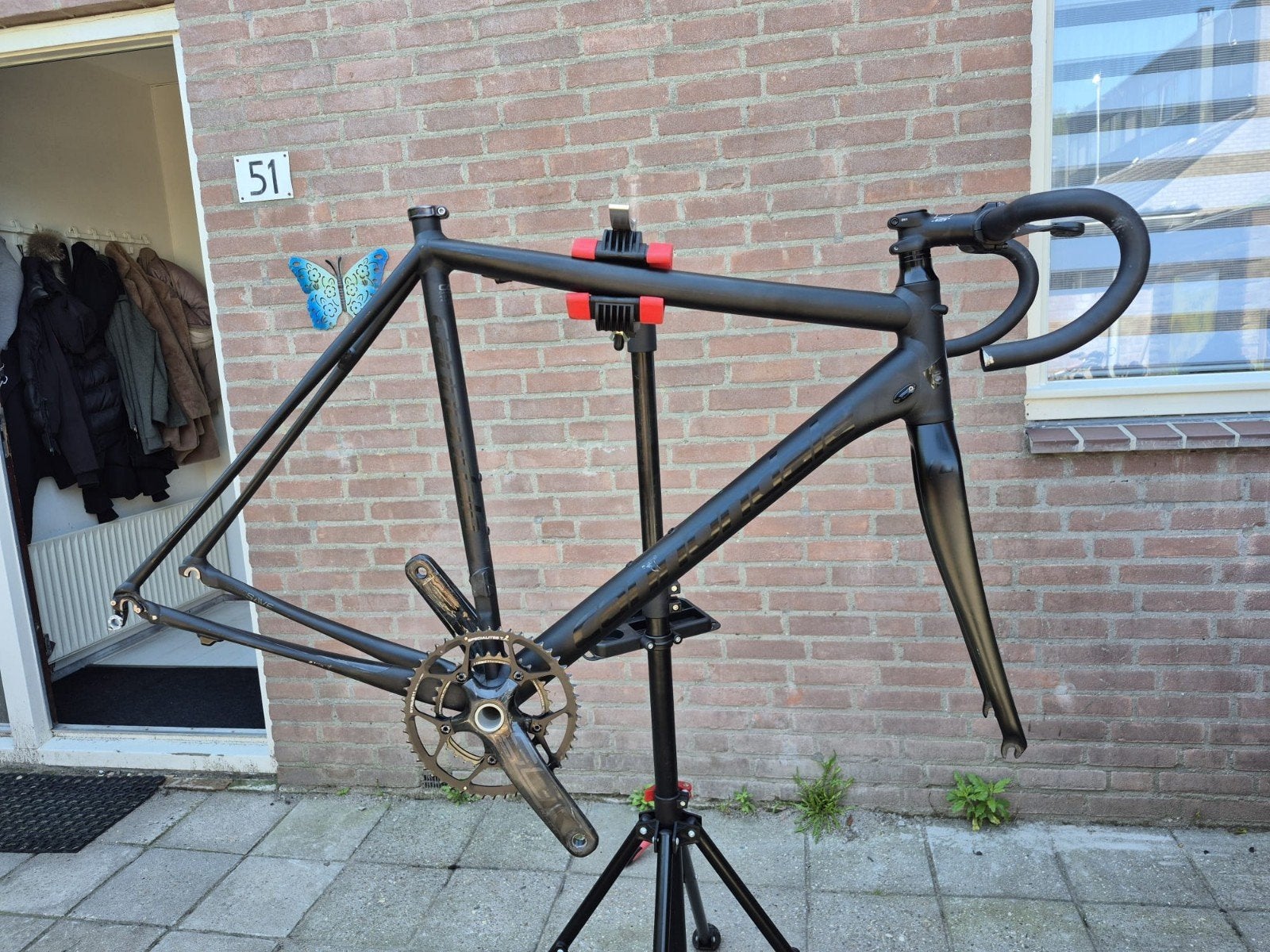 Cannondale CAAD 10 Frame incl. crankstel en stuur, Ophalen, Frame, Gebruikt, Onbekend