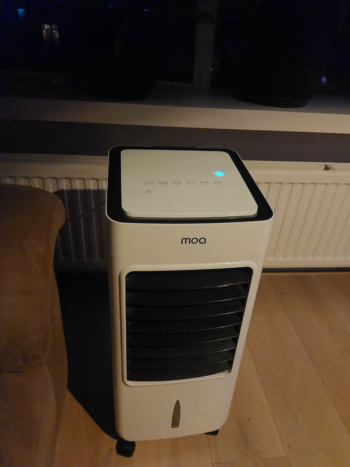 aircooler/luchtkoeler (water/ijs) geen airco, Ophalen, Mobiele airco, Minder dan 60 m³, 3 snelheden of meer