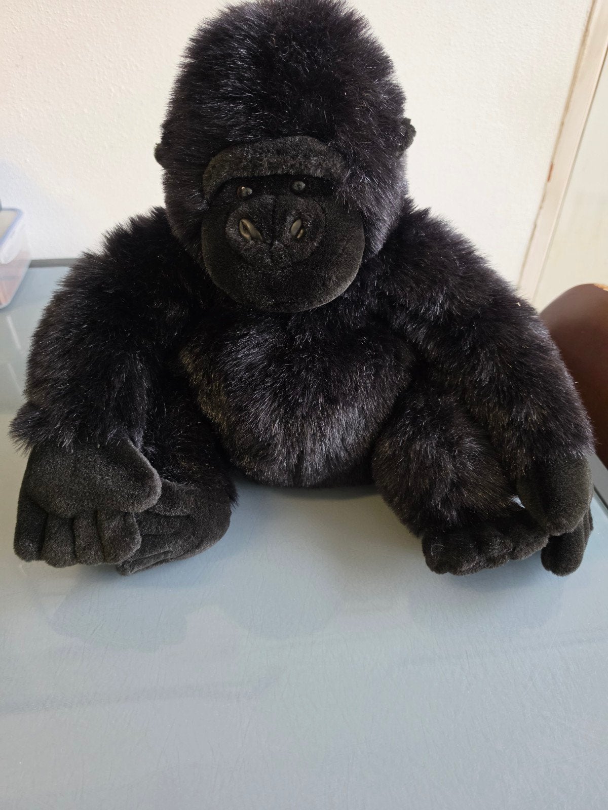 Zwarte Gorilla Knuffel van Sembo Toys 40 cm hoog, Overige merken, Overige karakters, Overige typen, Nieuw