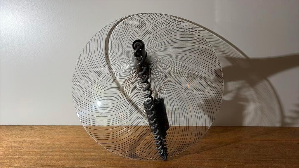 Vintage kunststof italiaanse design hanglamp.694, Kunststof, Zo goed als nieuw, Minder dan 50 cm, Ophalen