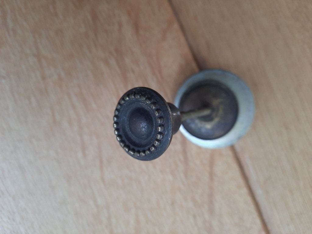Vintage meubel Kast knop - Massief messing -, Ophalen of Verzenden