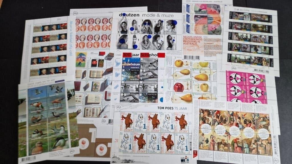 Postfrisse velletjes & blokken 2016 Nederland - Per stuk, Ophalen of Verzenden, Na 1940, Postfris