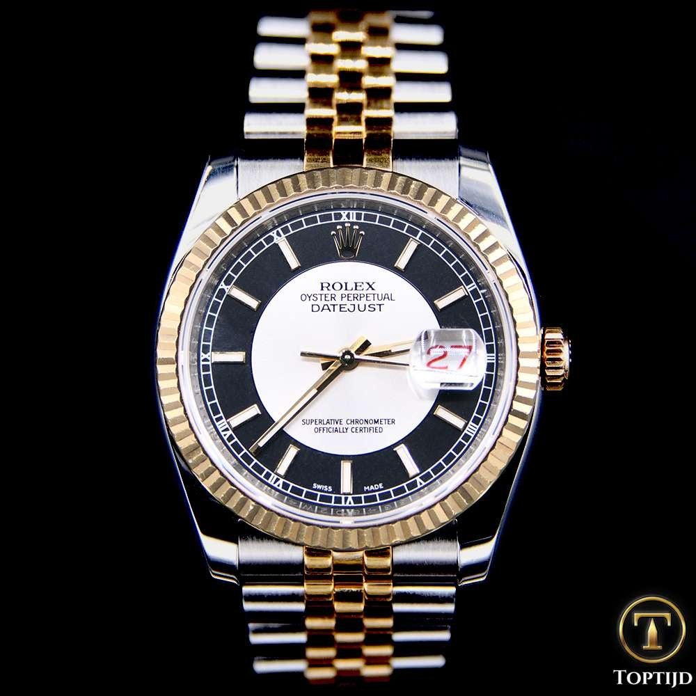 Rolex 116233 Datejust 36 Tuxedo dial Fullset 09-2015, Overige merken, Staal, Gebruikt, Staal