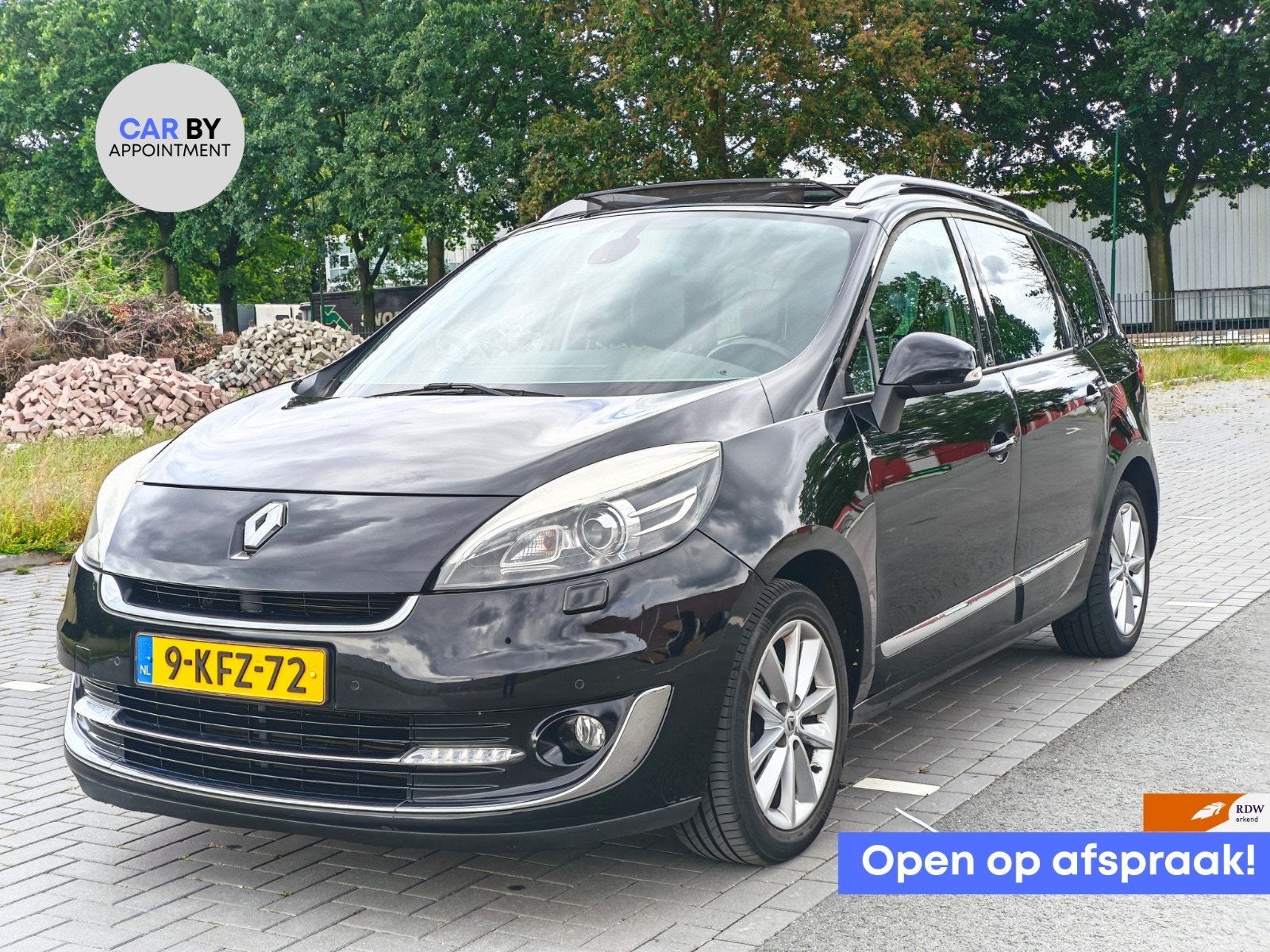 Renault Grand Scenic 1.5 DCI 7-PLAATS AUTOMAAT FULL OPTION'S, Euro 5, Zwart, 4 cilinders, 7 stoelen
