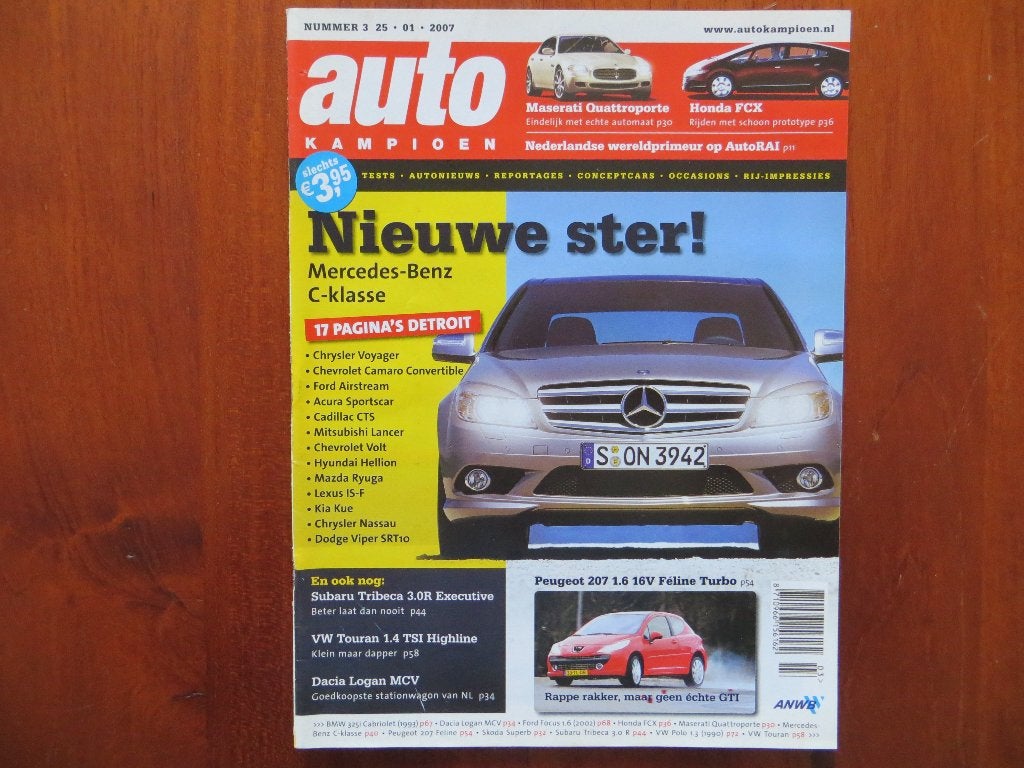 Autokampioen 3 2007 C-Klasse, Logan MCV, Superb, Tribeca, VW, Ophalen of Verzenden, Nieuw, Volkswagen