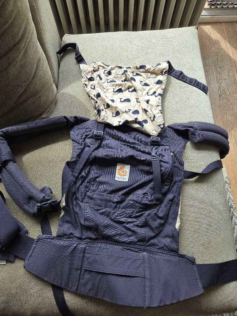 Ergobaby original marine, Kinderen en Baby's, Babydragers en Draagdoeken, Buik of Rug, Zo goed als nieuw, Draagzak, Ophalen