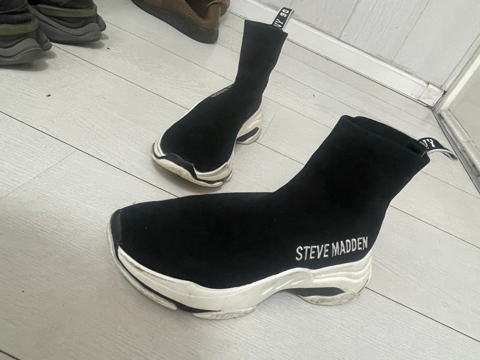 Steve Madden Sock Sneakers Zwart Maat 37, Kleding | Dames, Schoenen, Ophalen of Verzenden, Gedragen, Zwart, Sneakers of Gympen