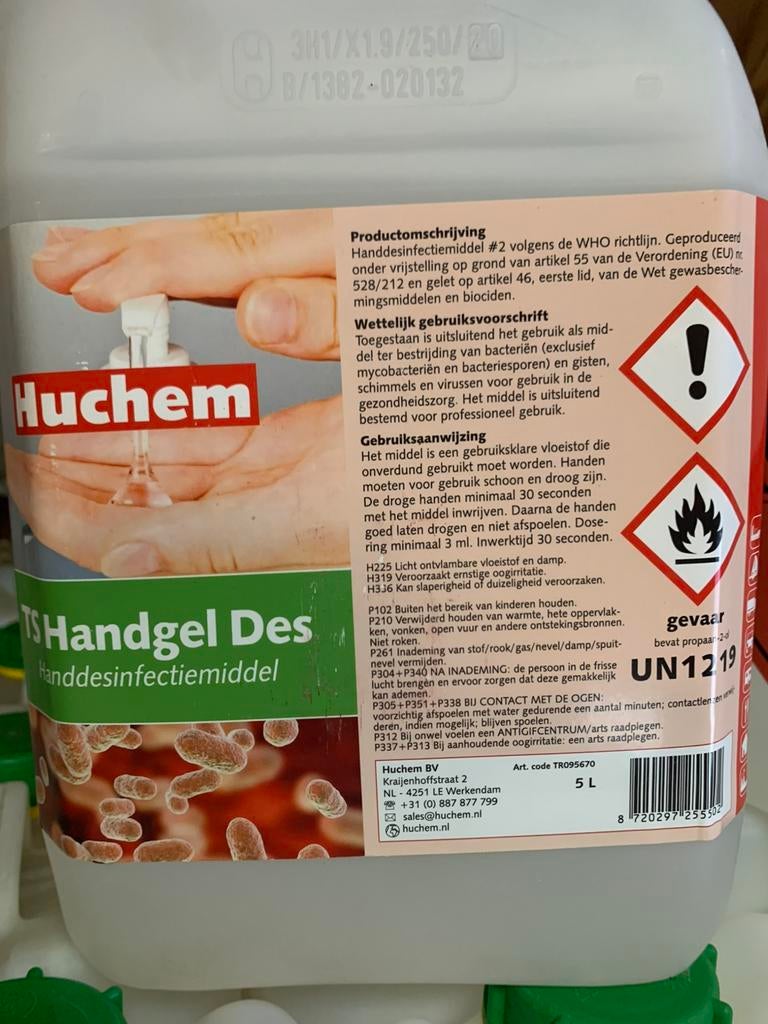 Hand desinfectie middel handgel desinfectie, Ophalen of Verzenden