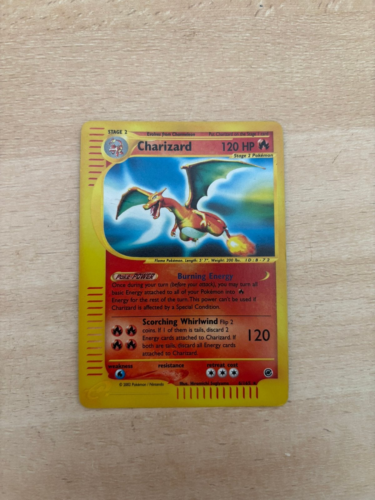 Reverse Holo Charizard 6/165 - Expedition Set, Verzenden, Zo goed als nieuw