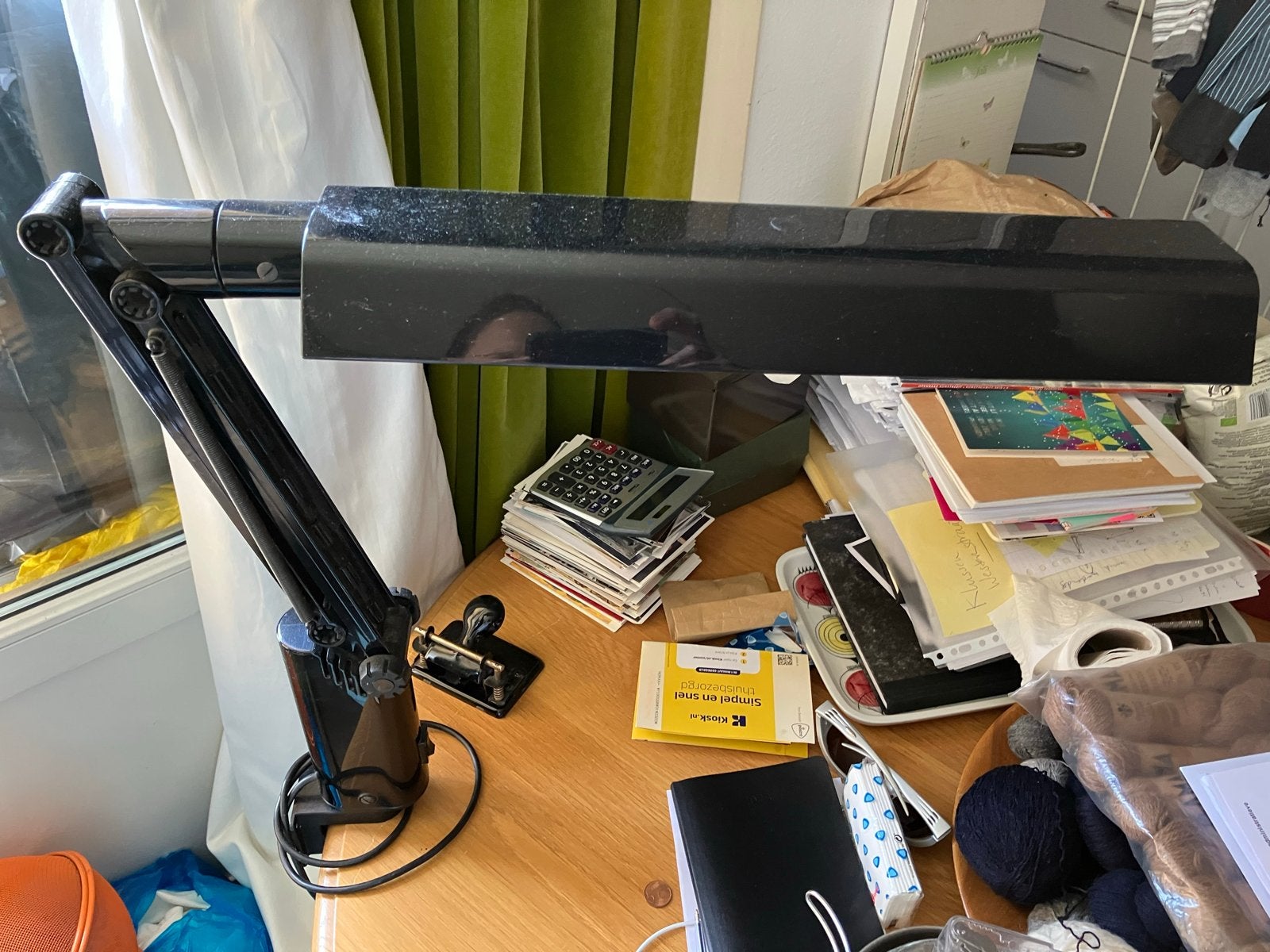 Fagerhult vintage bureaulamp - defect voor onderdelen, Ophalen, Overige merken, Gebruikt, Kunststof