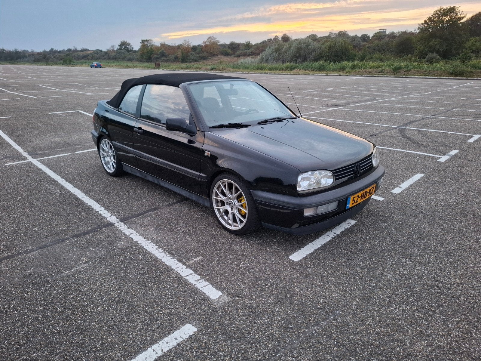 Volkswagen Golf 1.8 Cabriolet 55KW E2 1994 Zwart, Voorwielaandrijving, Stof, 74 pk, 4 cilinders