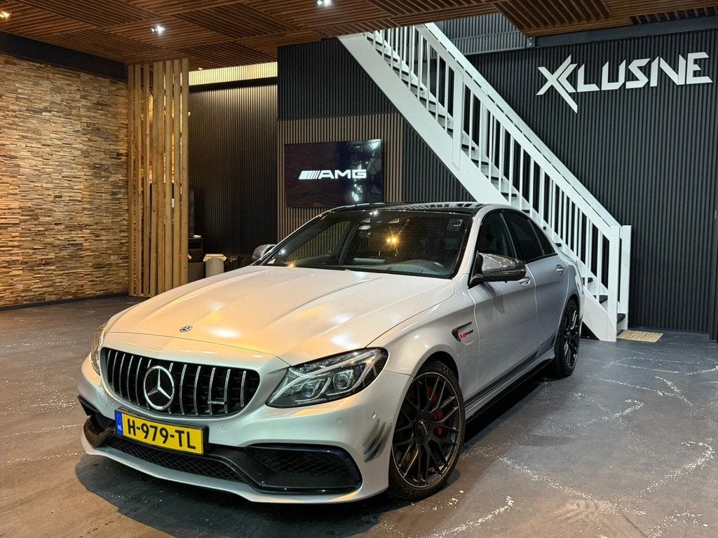 Mercedes-Benz C-klasse AMG 63 S, Auto's, Automaat, Automatische klimaatregeling, Achterwielaandrijving, Gebruikt
