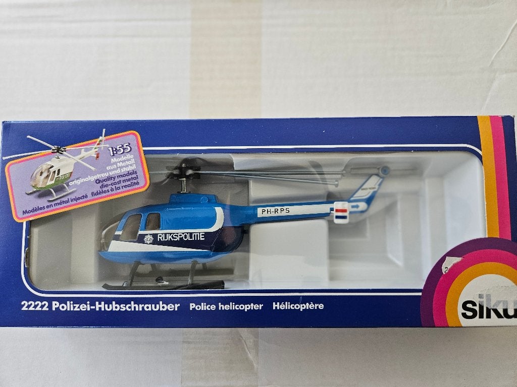 SIKU schaalmodel RIJKSPOLITIE helikopter. Schaal 1:55, Overige merken, Helikopter, Nieuw, Ophalen of Verzenden