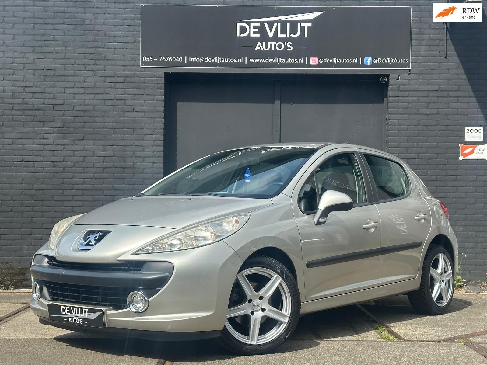Peugeot 207 1.4 VTi Look | Airco | Elek Ramen | Radio Cd Spe, Voorwielaandrijving, Zwart, Origineel Nederlands, Bedrijf