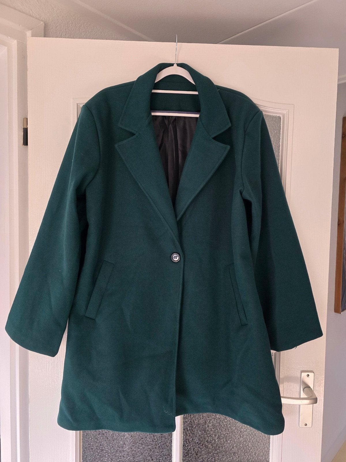 nieuwe jas mantel donkergroen 42 44 46, Kleding | Dames, Ophalen of Verzenden, Nieuw, Maat 46/48 (XL) of groter, Groen