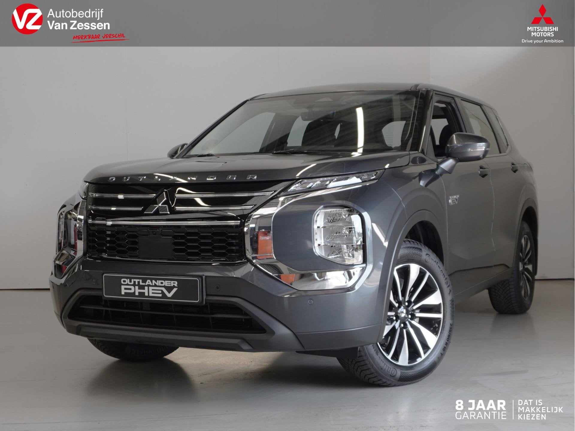 Mitsubishi Outlander 2.4 PHEV Pure | Actieprijs | 360 Camera, Auto's, 12 maanden, Stof, Outlander, Zwart