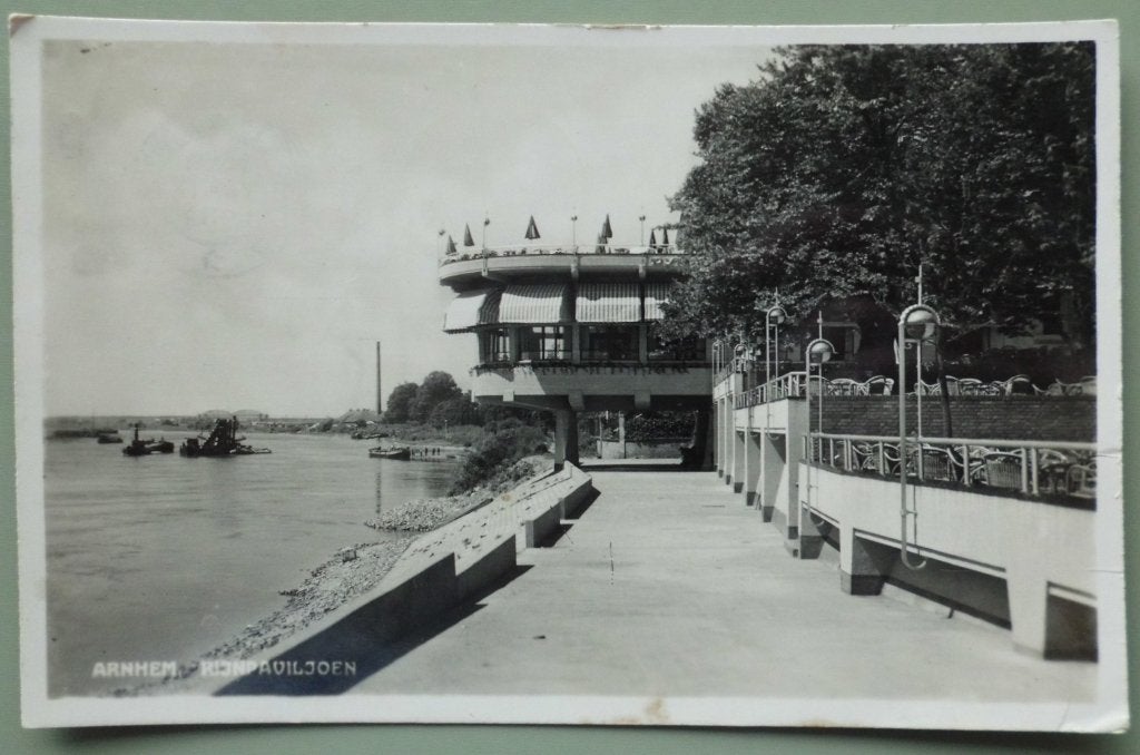Arnhem - Rijnpaviljoen - 1937, Ophalen of Verzenden, 1920 tot 1940, Gelopen, Gelderland