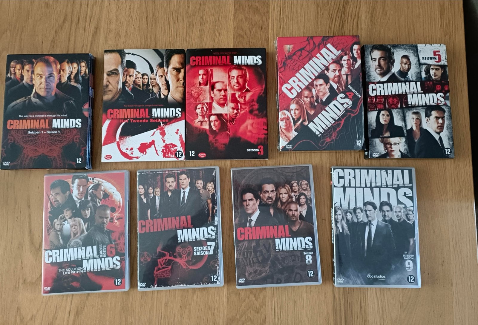 Criminal Minds DVD Boxsets - Seizoen 1 t/m 9, Engels, Misdaad, Nederlands, Ophalen of Verzenden
