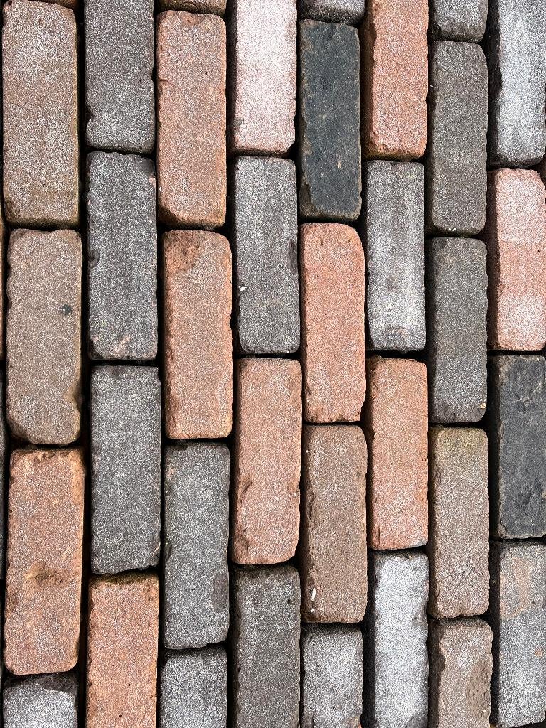 Partij 34 Gebakken dikformaat getrommeld, Tuin en Terras, Ophalen of Verzenden, Nieuw, Keramiek, Klinkers
