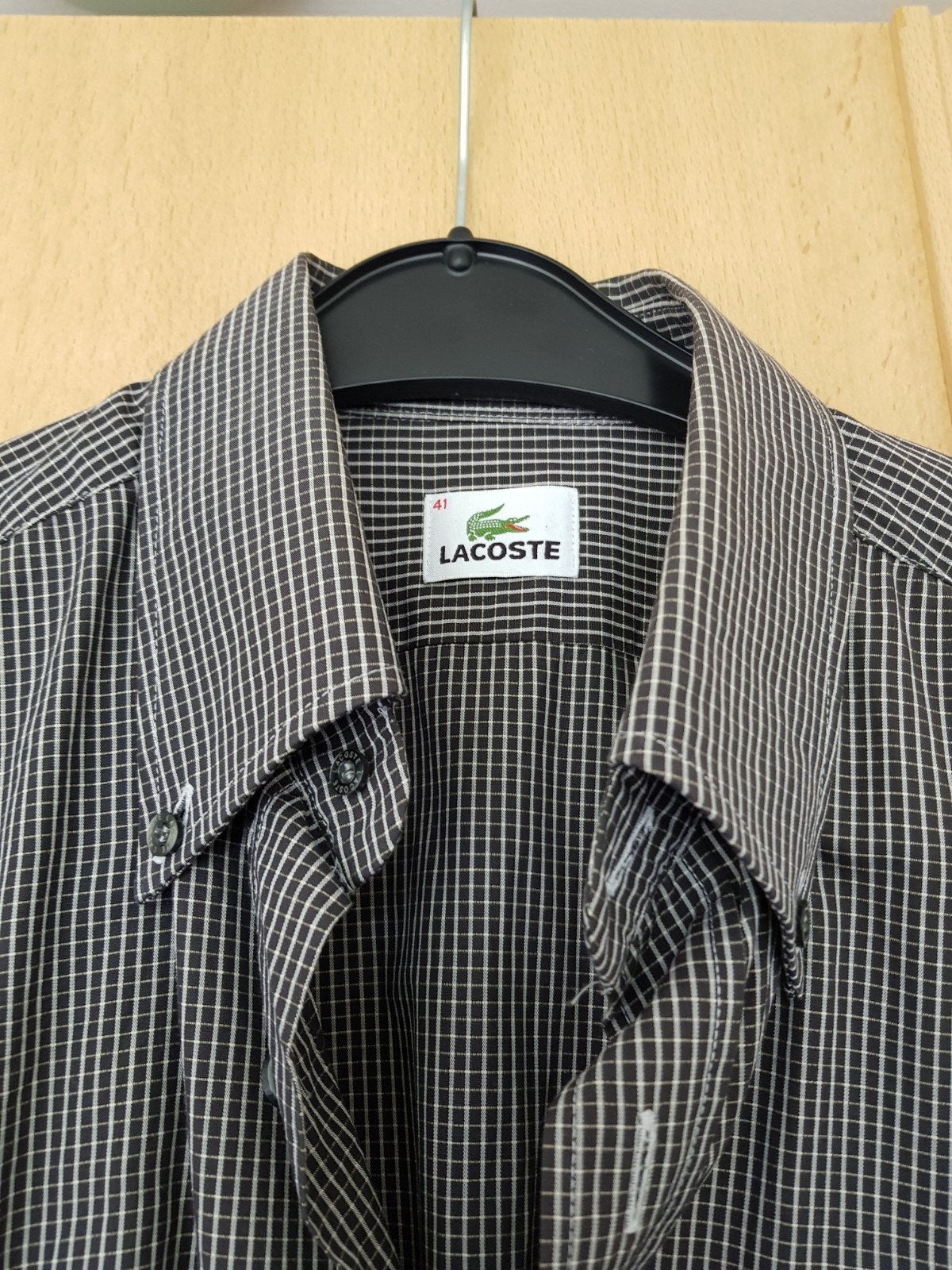 Lacoste overhemd, Kleding | Heren, Overhemden, Ophalen of Verzenden, Zo goed als nieuw, Lacoste, Halswijdte 41/42 (L)