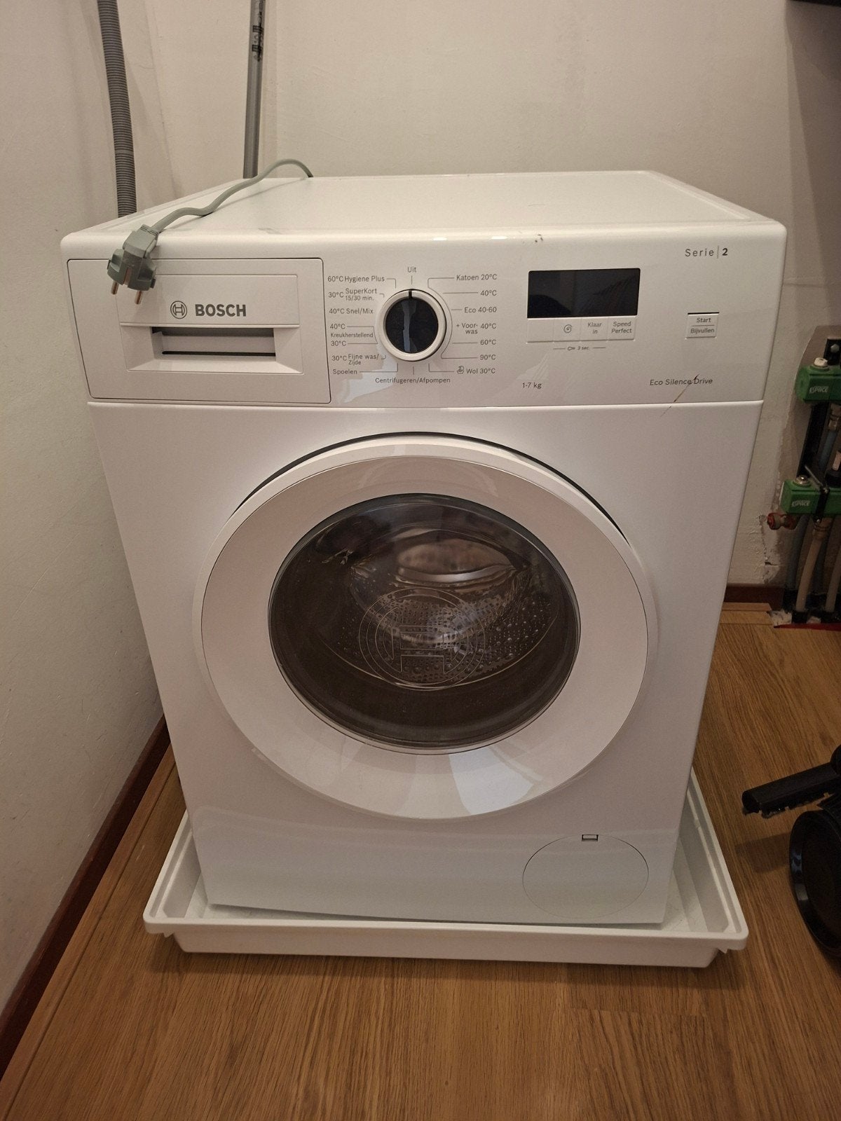 Bosch Serie 2 Wasmachine - 7 kg EcoSilence Drive, Witgoed en Apparatuur, Wasmachines, Gebruikt, Voorlader, 85 tot 90 cm, 1200 tot 1600 toeren