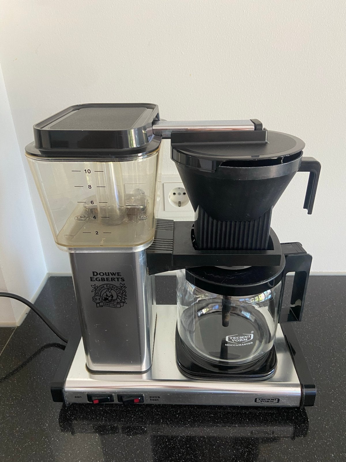 Douwe Egberts Moccamaster Technivorm Koffiezetapparaat, Ophalen, Gebruikt, 10 kopjes of meer, Koffiemachine