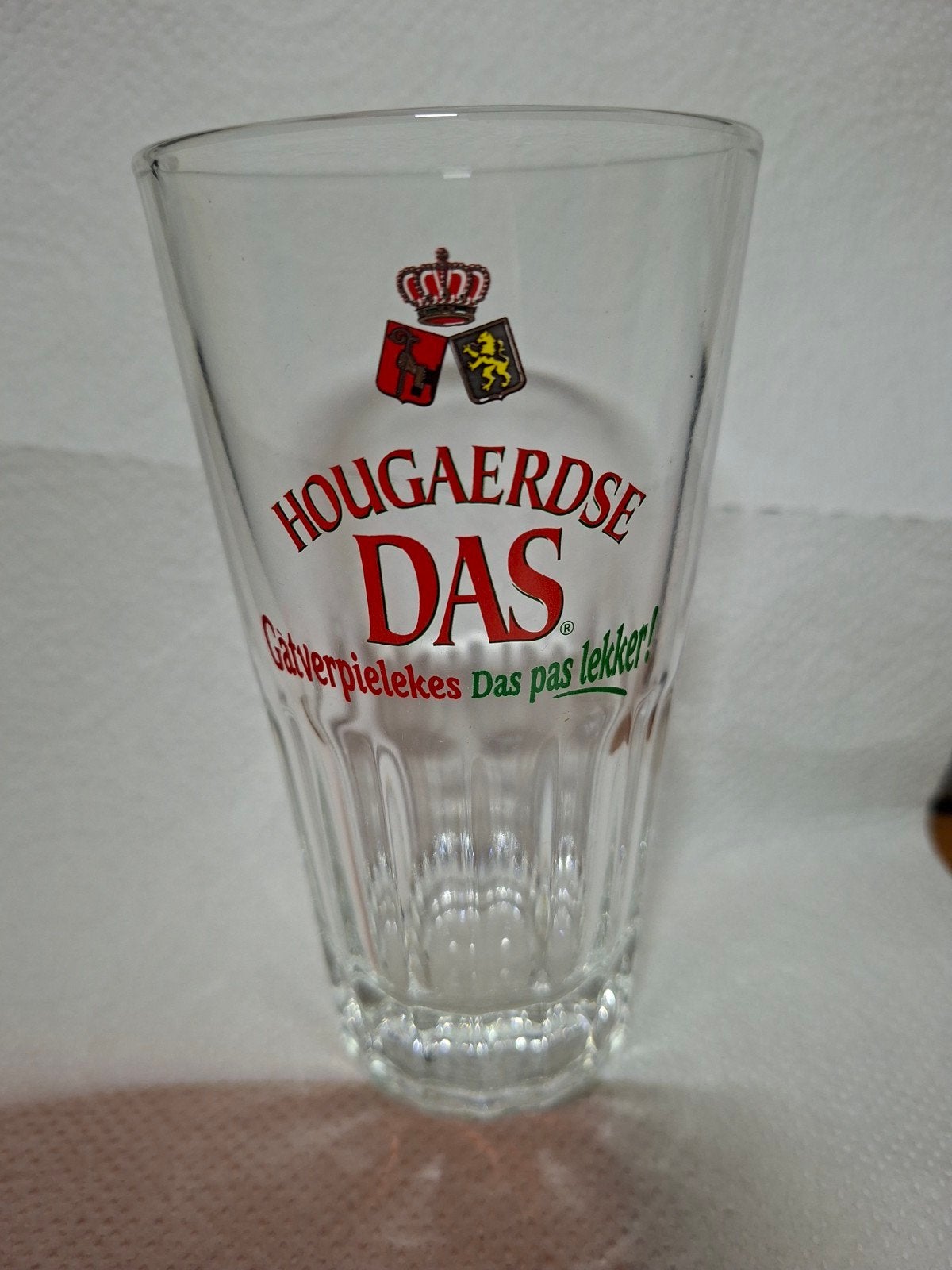 Hoegaerdse Das bierglas met gratis viltjes, Verzamelen, Ophalen of Verzenden, Zo goed als nieuw, Glas of Glazen, Overige merken