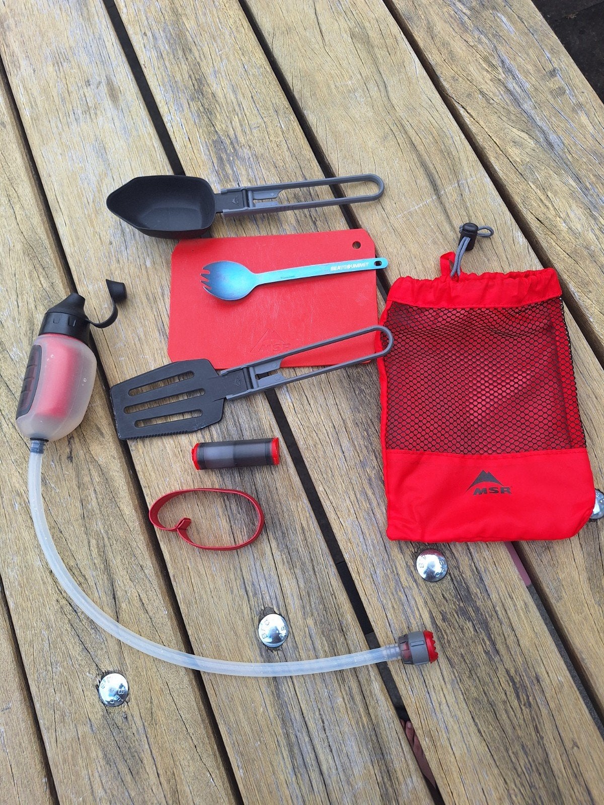 MSR Kookset met Waterfilter & Accessoires - Compact, Ophalen of Verzenden, Zo goed als nieuw