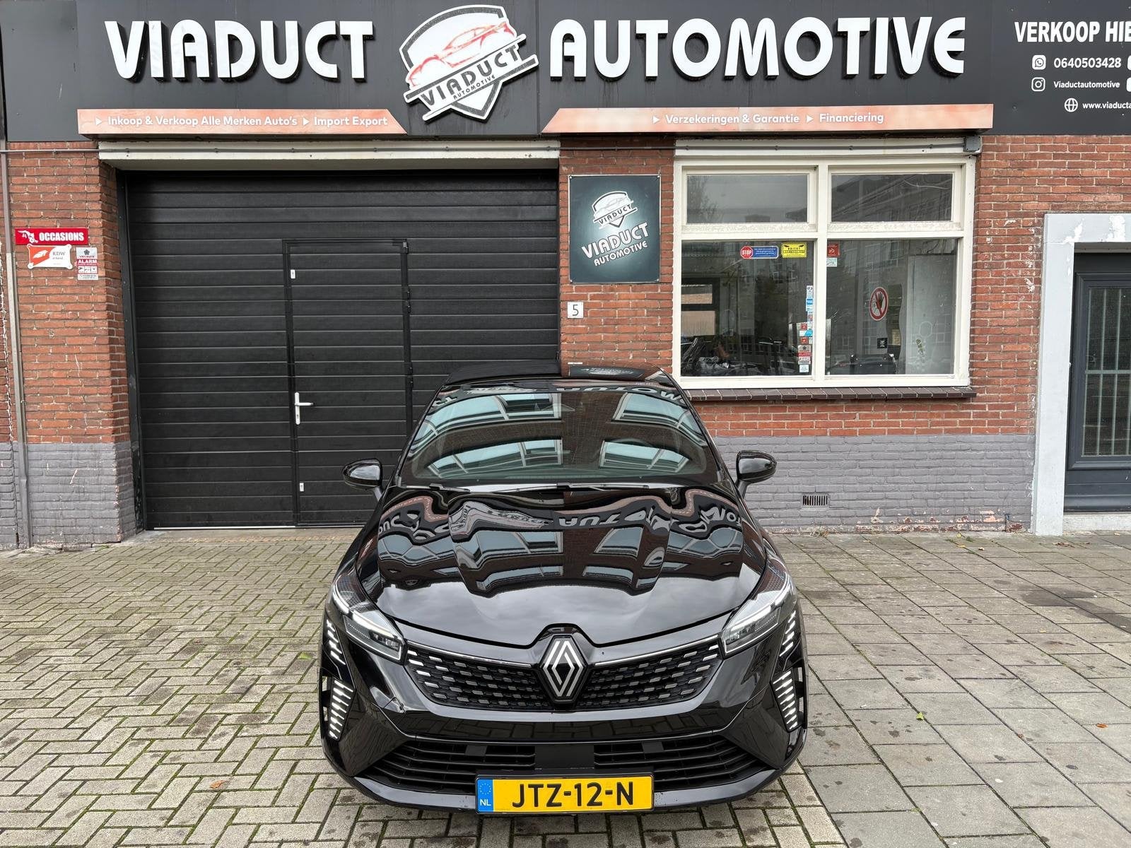 Renault CLIO 1.0 TCe 90 GPF techno Automaat Cruise Clima Gro, Gebruikt, Euro 6, Leder en Stof, Zwart