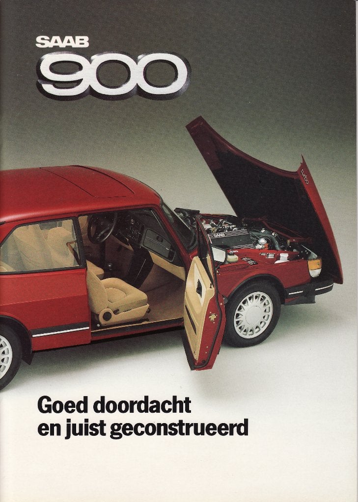 Saab 900. Gut durchdacht und richtig konstruiert, 1985, Ophalen of Verzenden, Zo goed als nieuw, Overige merken