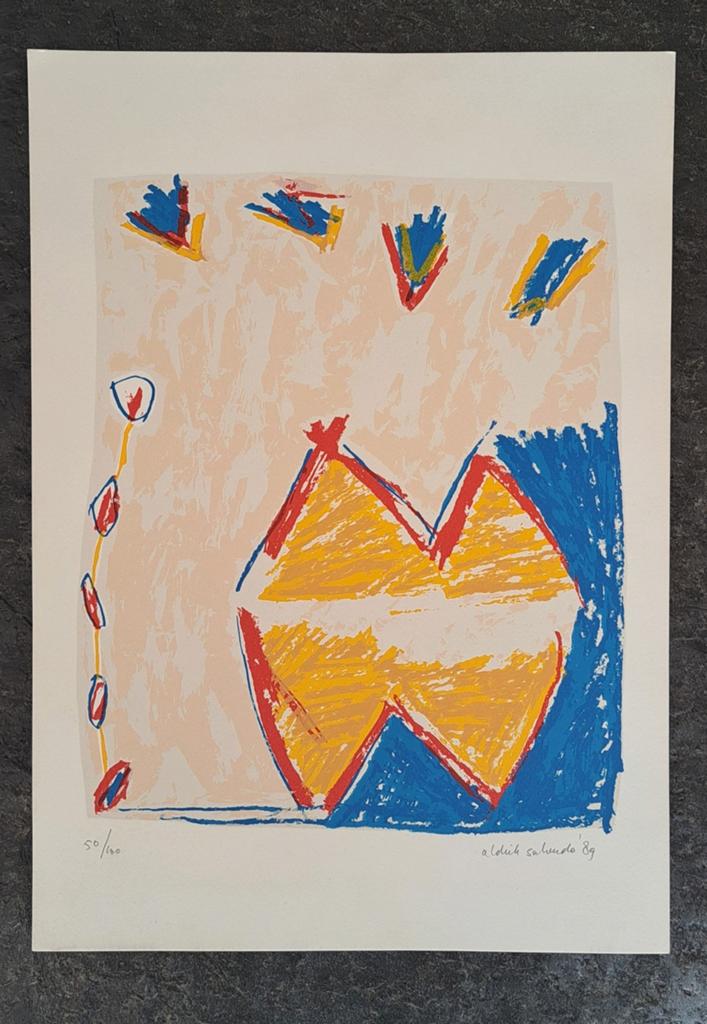 Zeefdruk van Aldrik Salverda uit 1989, Ophalen of Verzenden