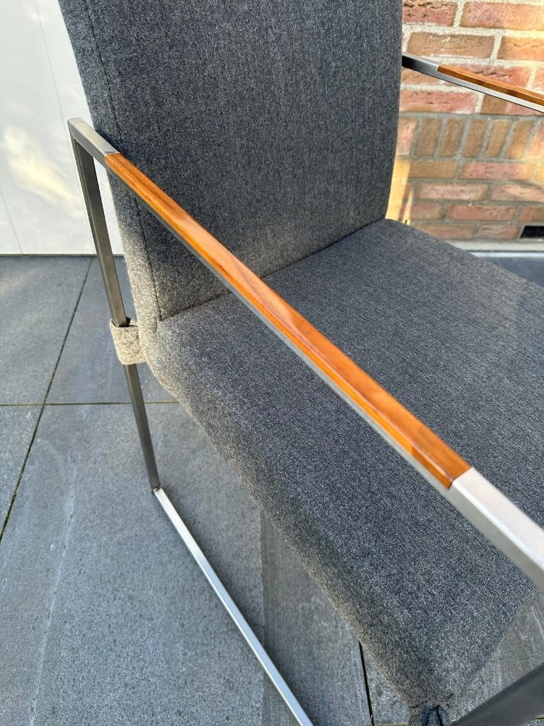 Bert Plantagie Clark eetkamerstoelen – set van 3, Ophalen, Drie, Zo goed als nieuw, Metaal