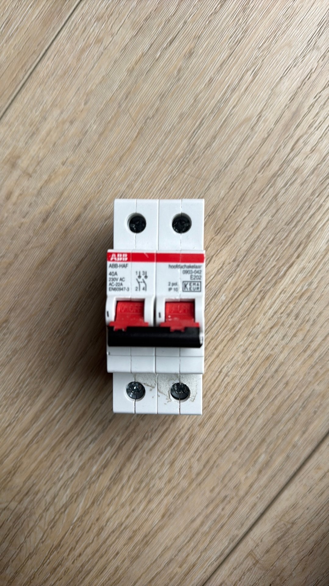 ABB HAF Hoofdschakelaar 40A - Zo goed als nieuw, Ophalen of Verzenden, Zo goed als nieuw, Schakelaar