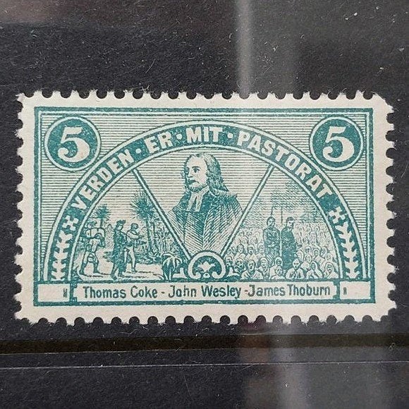 Denemarken cinderella zending methodistenkerk, Postzegels en Munten, Ophalen of Verzenden, Denemarken